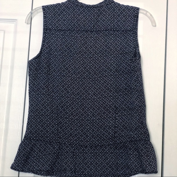 Banana Republic Blue/White SL Button Front Blouse - Picture 4 of 6